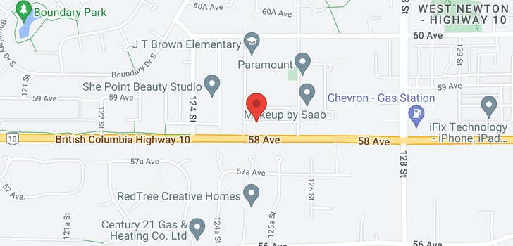 map of 12502 58A AVENUE